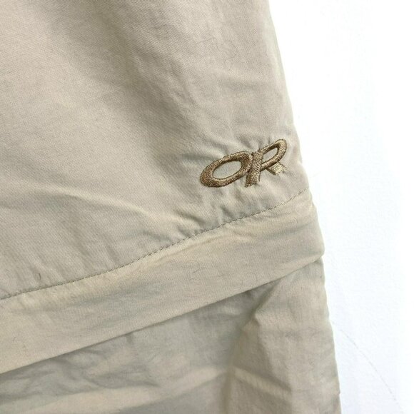Outdoor Research Pants Womens Medium Khaki Convertible Hiking Climbing Shorts - Picture 2 of 5